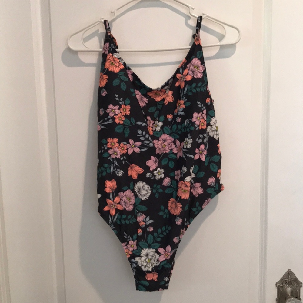 One piece bathing suit.
